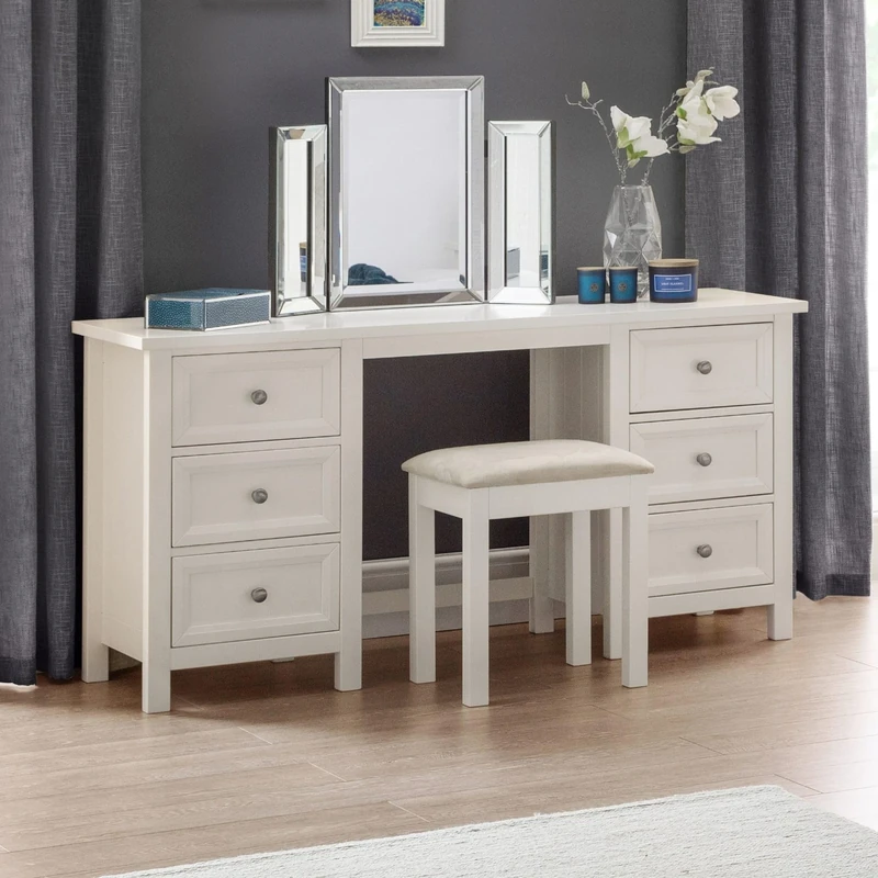 Julian Bowen Surf White Wood Maine Dressing Table