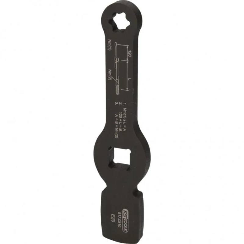 KS Tools 3/4 Inch Impact 12-Point Wrench with 2 Impact Surfaces, 26 mm