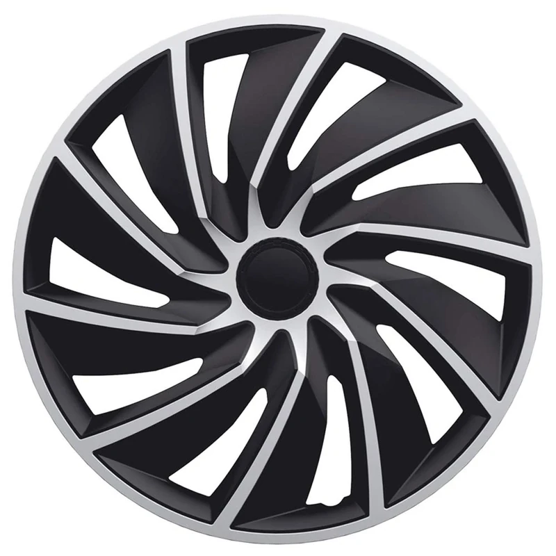 AutoStyle Set wheel covers Turbo 15-inch silver/black