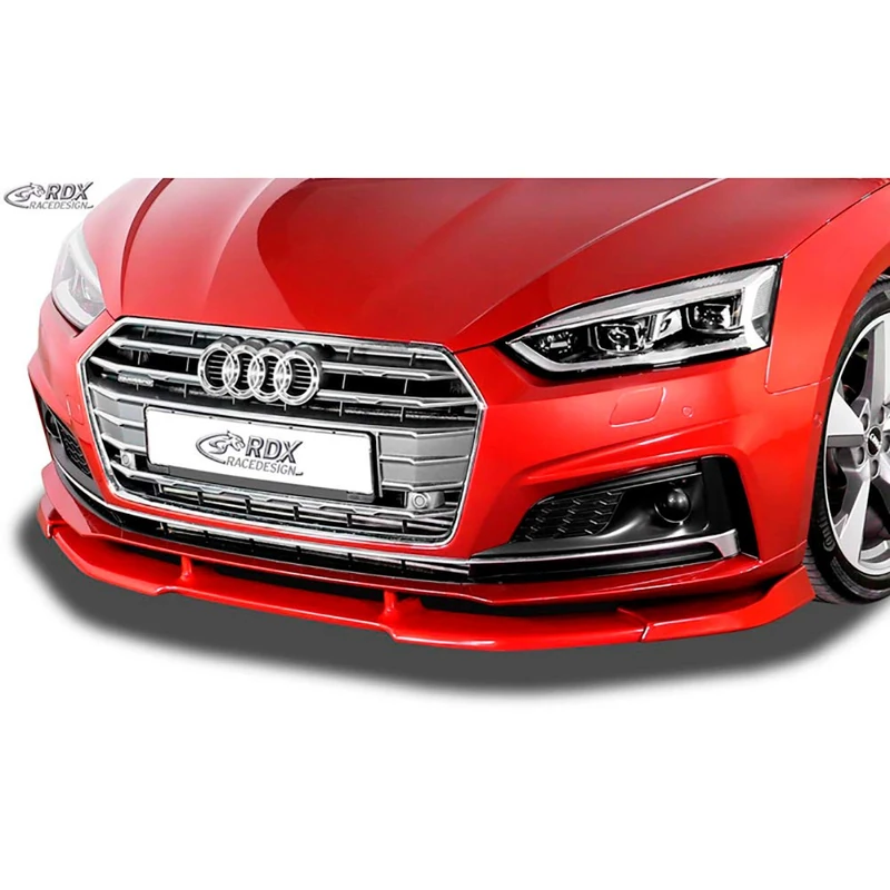 RDX Racedesign Front spoiler Vario-X compatible with Audi A5 S-Line & S5 (F5) Coupe/Cabrio/Sportback 2016-2020 (PU)