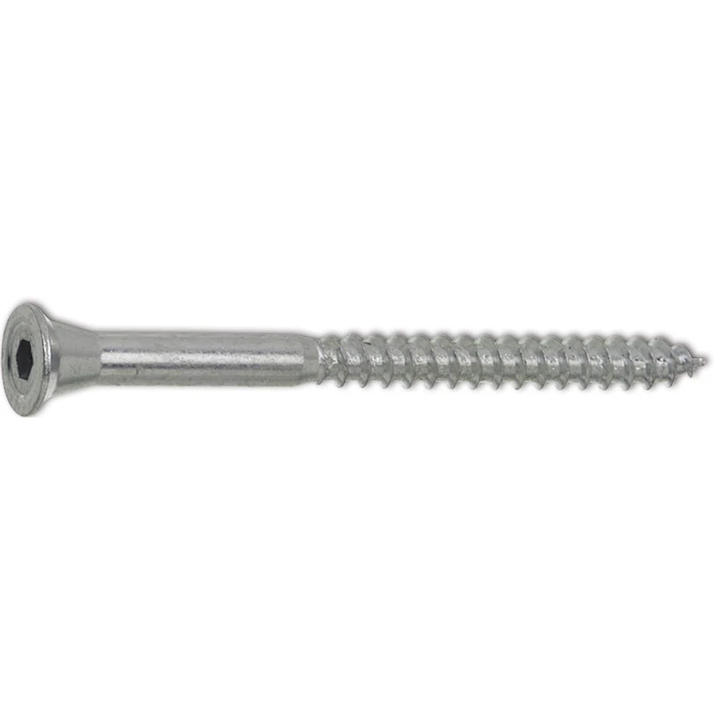 TOPROC Topsix 2303/04 Countersunk Wood Screw 6.0 x 70 with Hexagon Socket 4 mm Galvanised Blue