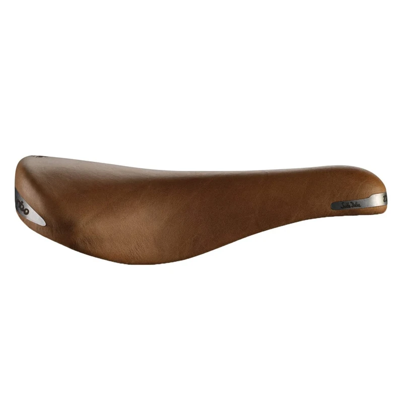 Selle Italia Turbo Racer Vintage Saddle: Light Brown, L1