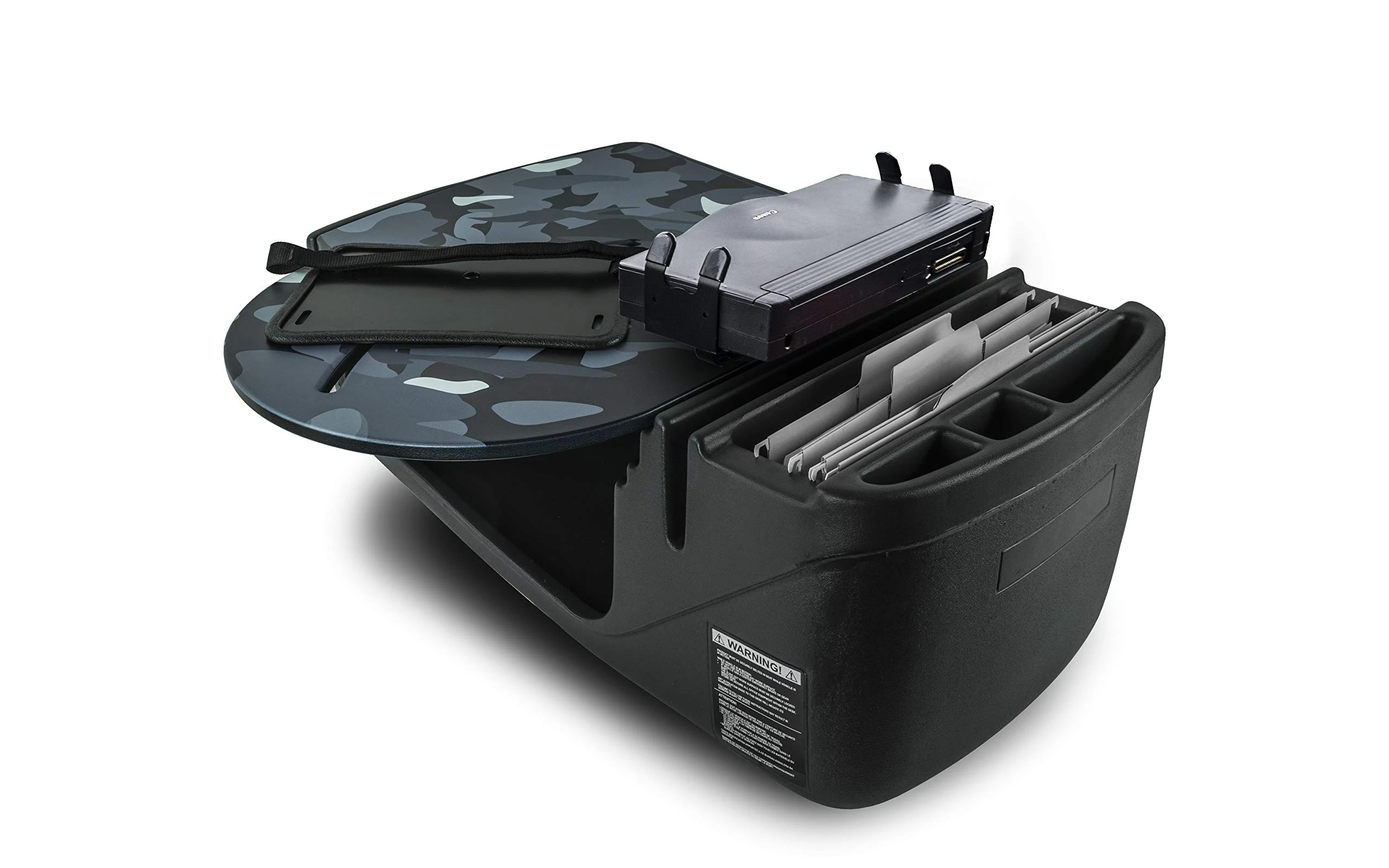 AutoExec AUE39575 RoadMaster Car Desk Urban Camouflage Finish with Built-in 200 Watt Power Inverter and Printer Stand