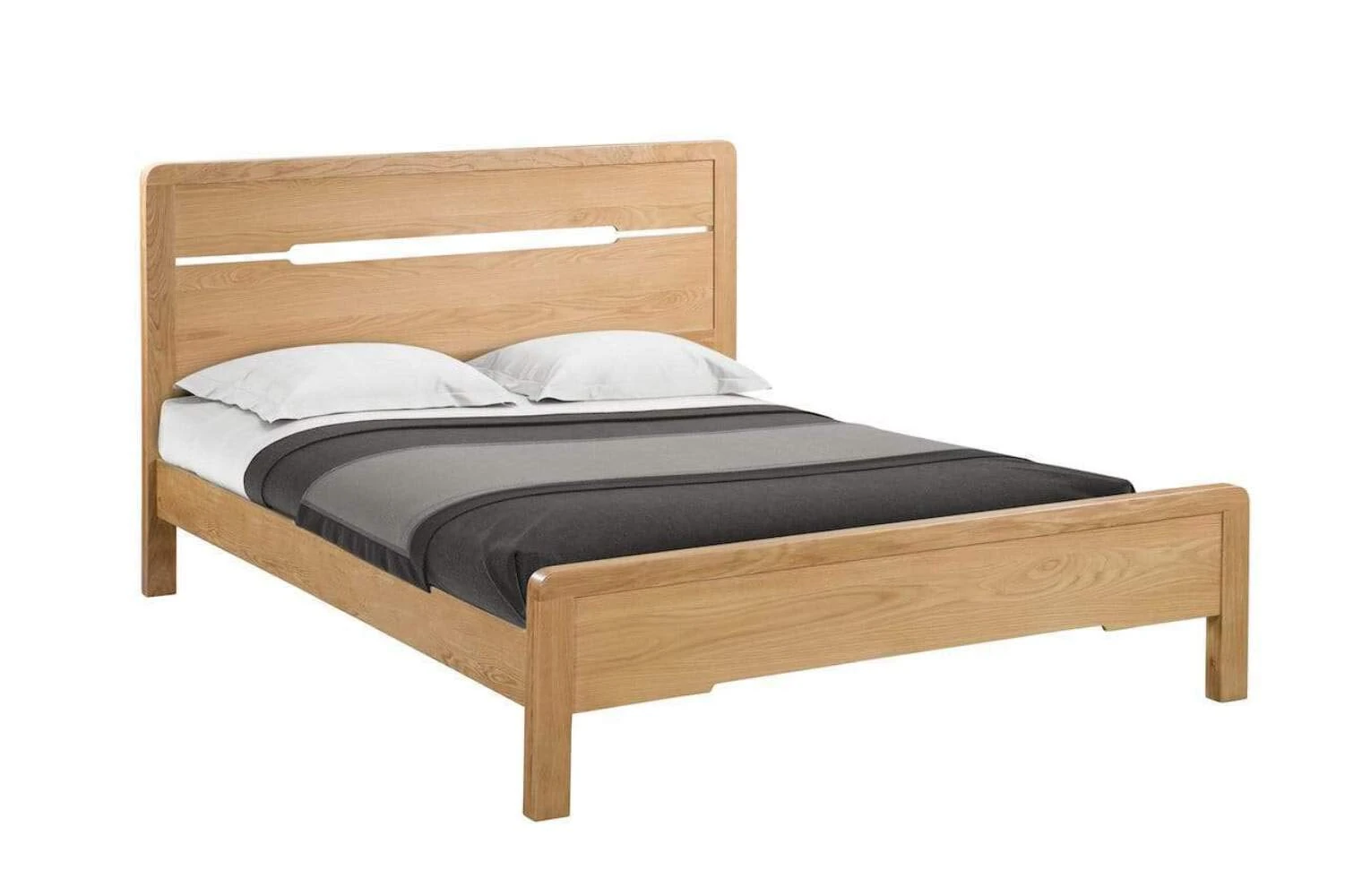 Julian Bowen Curve Bed - Oak Wooden Beds