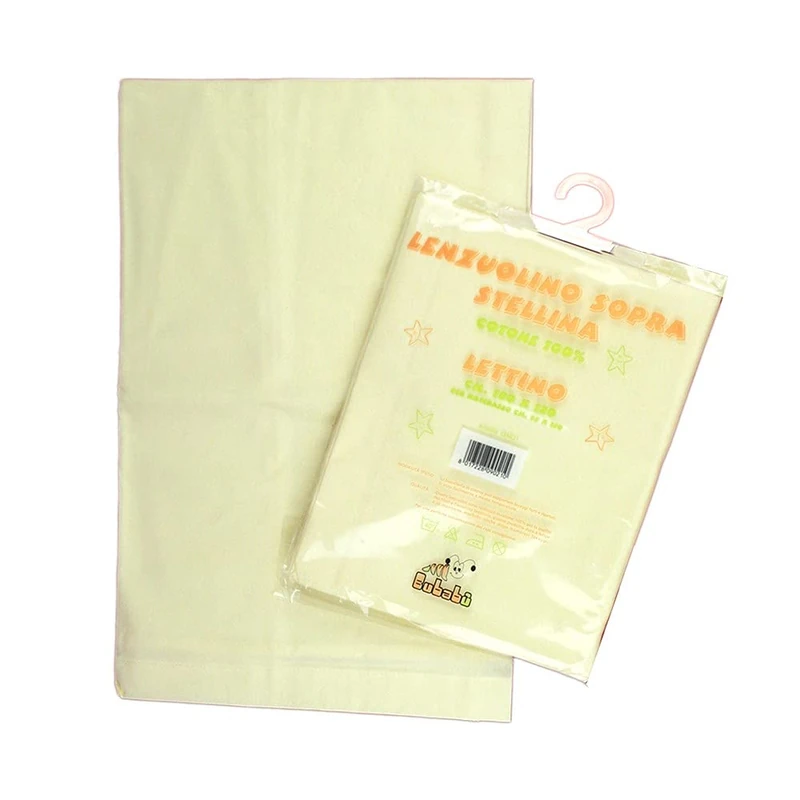 Bubabù LENZ21-GIA Star Bed Sheet for Over Cot, Yellow