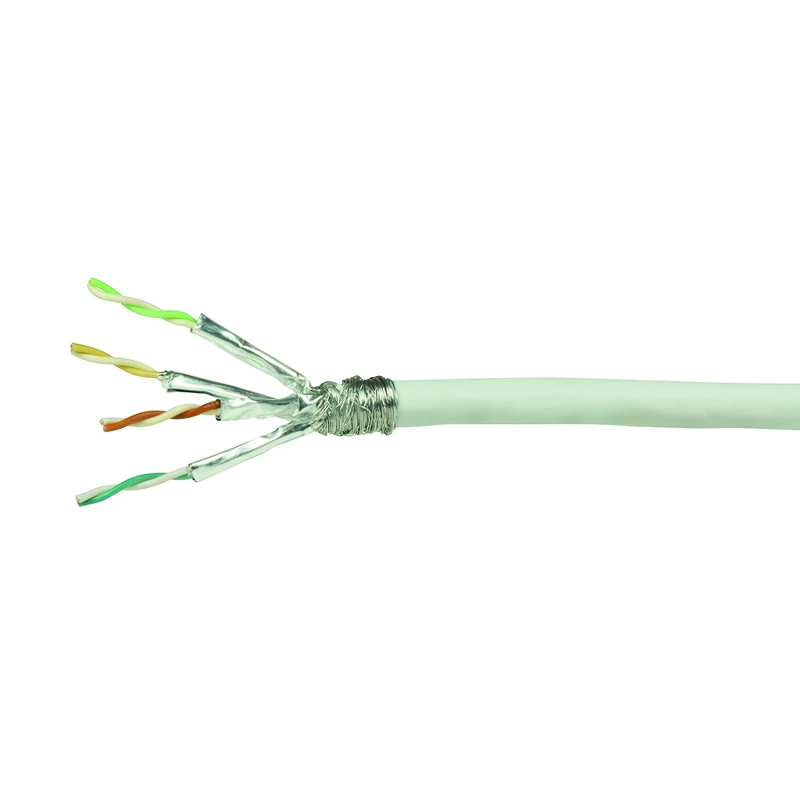 LogiLink CPV0054 - CAT 7 (600 MHz) S/FTP Installation Cable LSZH (Low Smoke Zero Halogen) 10GBase-T/ISDN/PoE/PoE+ 100 m
