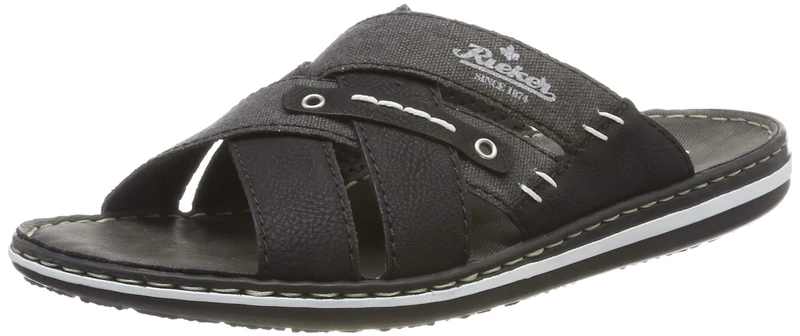 Rieker Men's 21099 Mules, Black, 9.5 UK