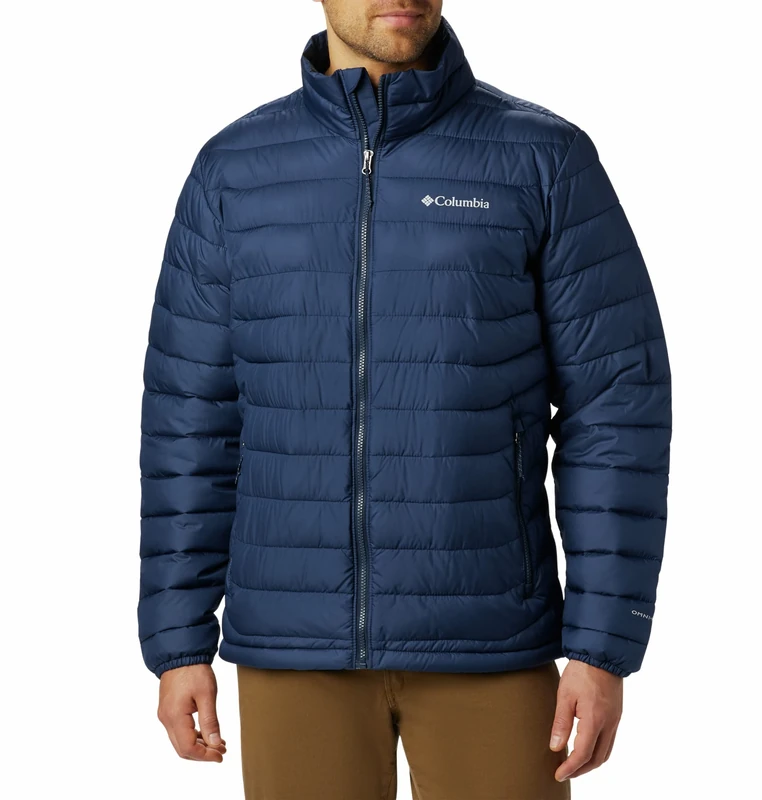 Columbia Men's Powder Lite Jacket, Puffer Jacket, Collegiate Navy, Size S