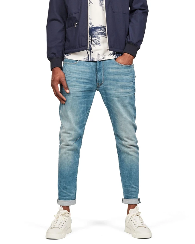 G-Star Men's D-Staq 3D Slim Jeans, Blue (lt aged D05385-9118-424), 32W / 38L
