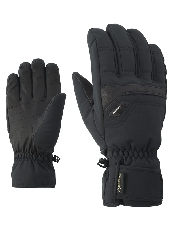 Ziener Men's Glyn GTX Gore Plus Warm Alpine Ski Gloves, Black, 11