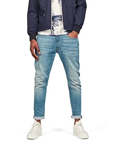 G-Star Men's D-Staq 3D Slim Jeans, Blue (lt aged D05385-9118-424), 42W / 36L