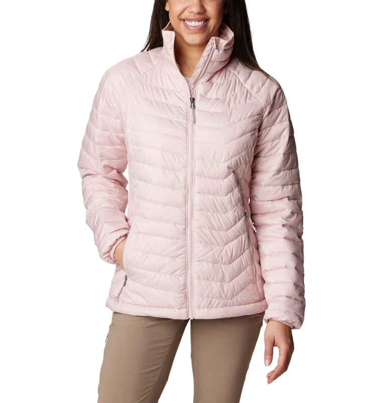 Columbia Women's Powder Lite Jacket, Puffer Jacket, Dusty Pink, Size XL