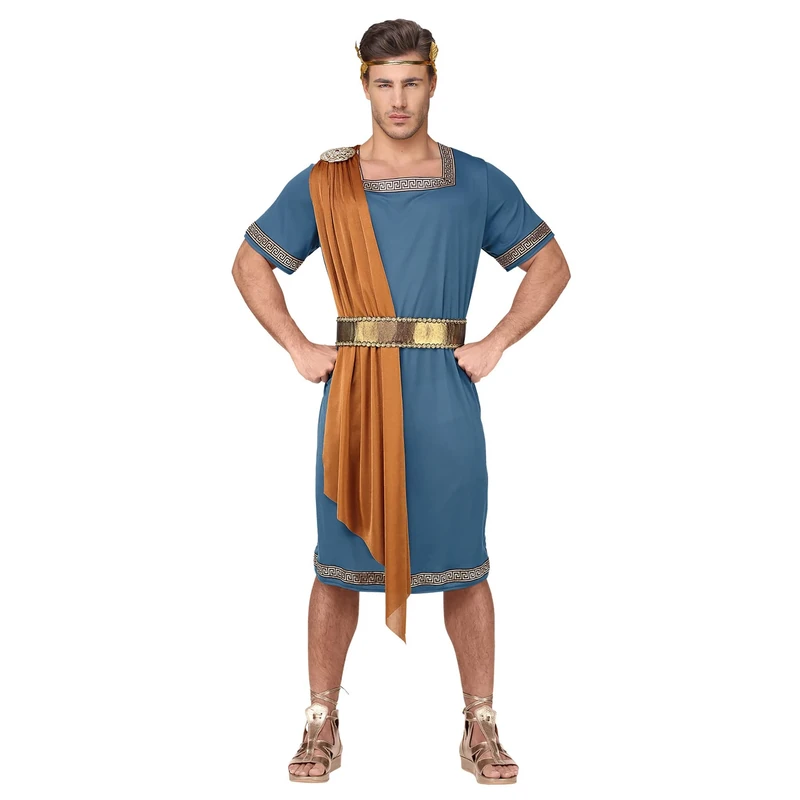 Mens Male Roman Emperor Adult Toga Fancy Dress Costume Outfit XL