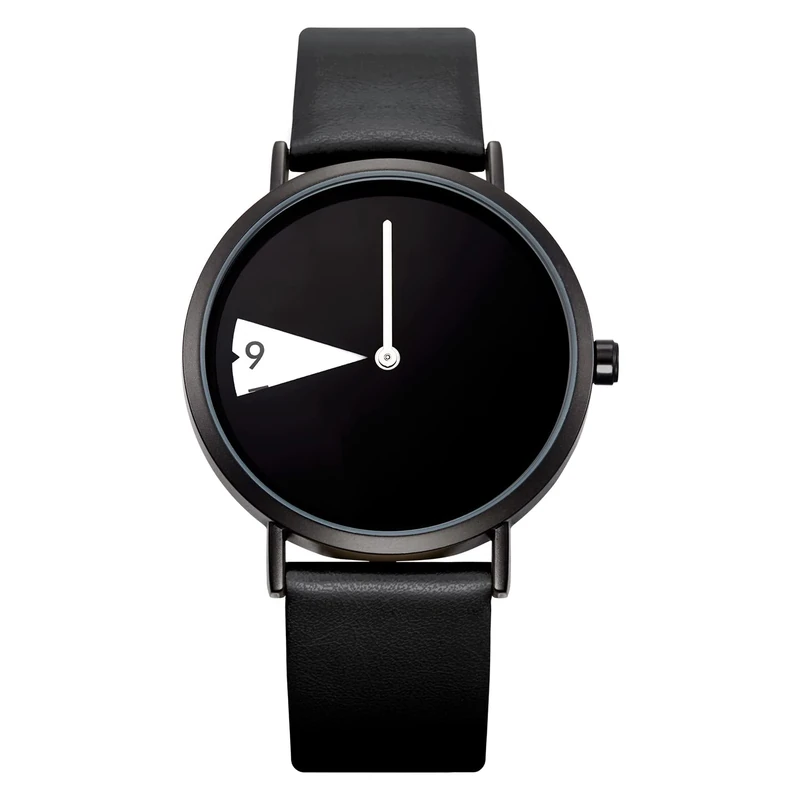 SHENGKE Creative Watch Ultra-Thin Strap Casual Fashion Quartz Minimalist Watch Black