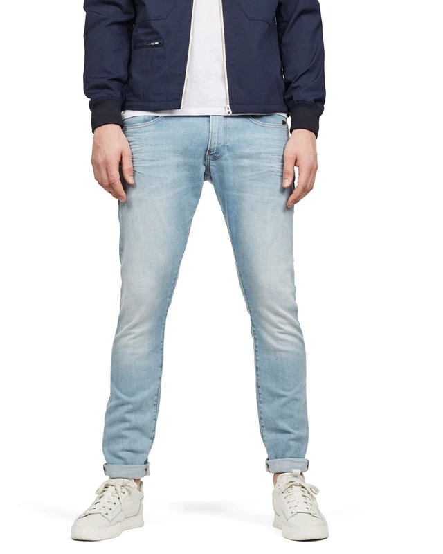 G-STAR RAW Men's Revend Skinny Jeans, Multicolour (beach lt faded 51010-9178-A589), 40W / 40L - Image 1