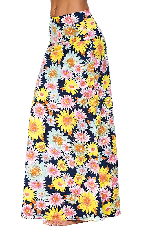 Urban CoCo Women's Casual Ruched Stretchy High Waist A-Line Skirt Pleated Flared Midi Skirt, #3, M