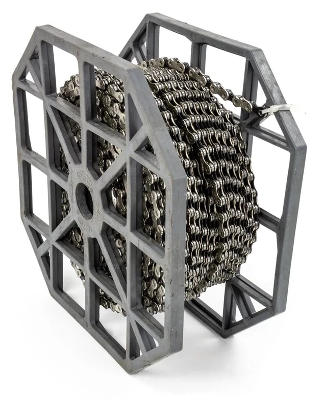 KMC Unisex Adult Circuit Chain X11 SW 50m R 1/2 inch x 11/128 inch, 5.65 mm, 11-fold (1 piece), silver/black, medium