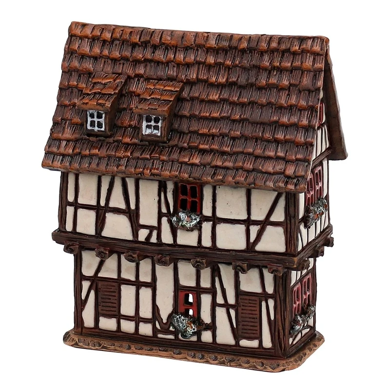 Dekohelden24 Light and Fragrance Oil Pointed, Ceramic, House 14