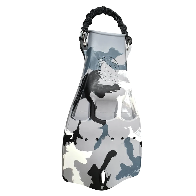 SCUBAPRO Jet Diving Fin with Spring Heel Strap (White Camo, XL) - Image 1