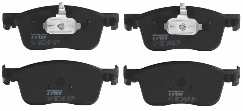 TRW GDB2169 Brake Pad Set of 4 for Vauxhall Vivaro C Van (K0) 2019 - Front Axle and other vehicles