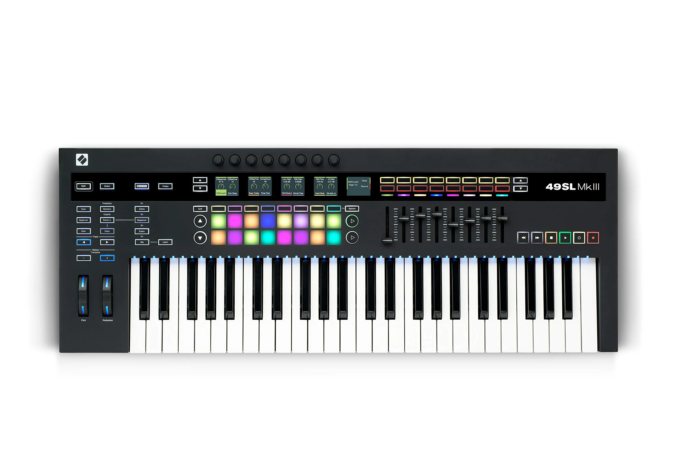 Novation 49SL MkIII 49-Key MIDI Controller Keyboard and Sequencer with DAW integration