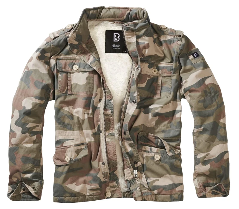 Brandit Britannia Winter Jacket, Farbe: li.woodlan, Größe: S