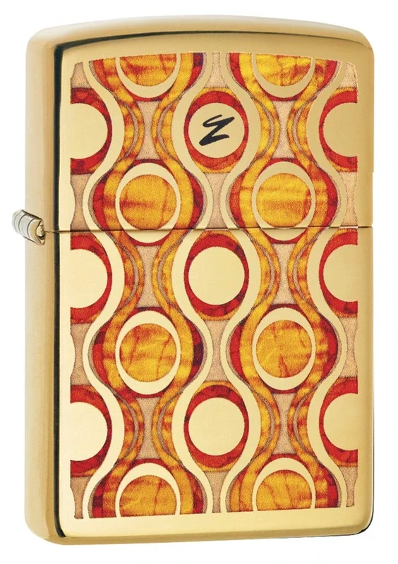 Zippo Lighter, High Polish Brass, smal