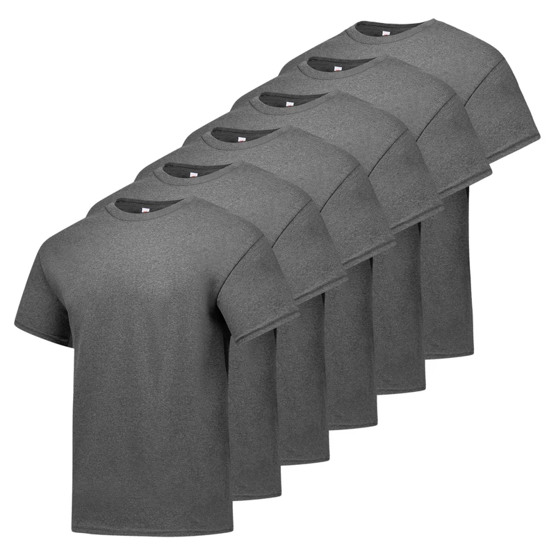 Hanes Men's ComfortSoft Long Sleeve T-Shirt 4-Pack, Charcoal Heather, S
