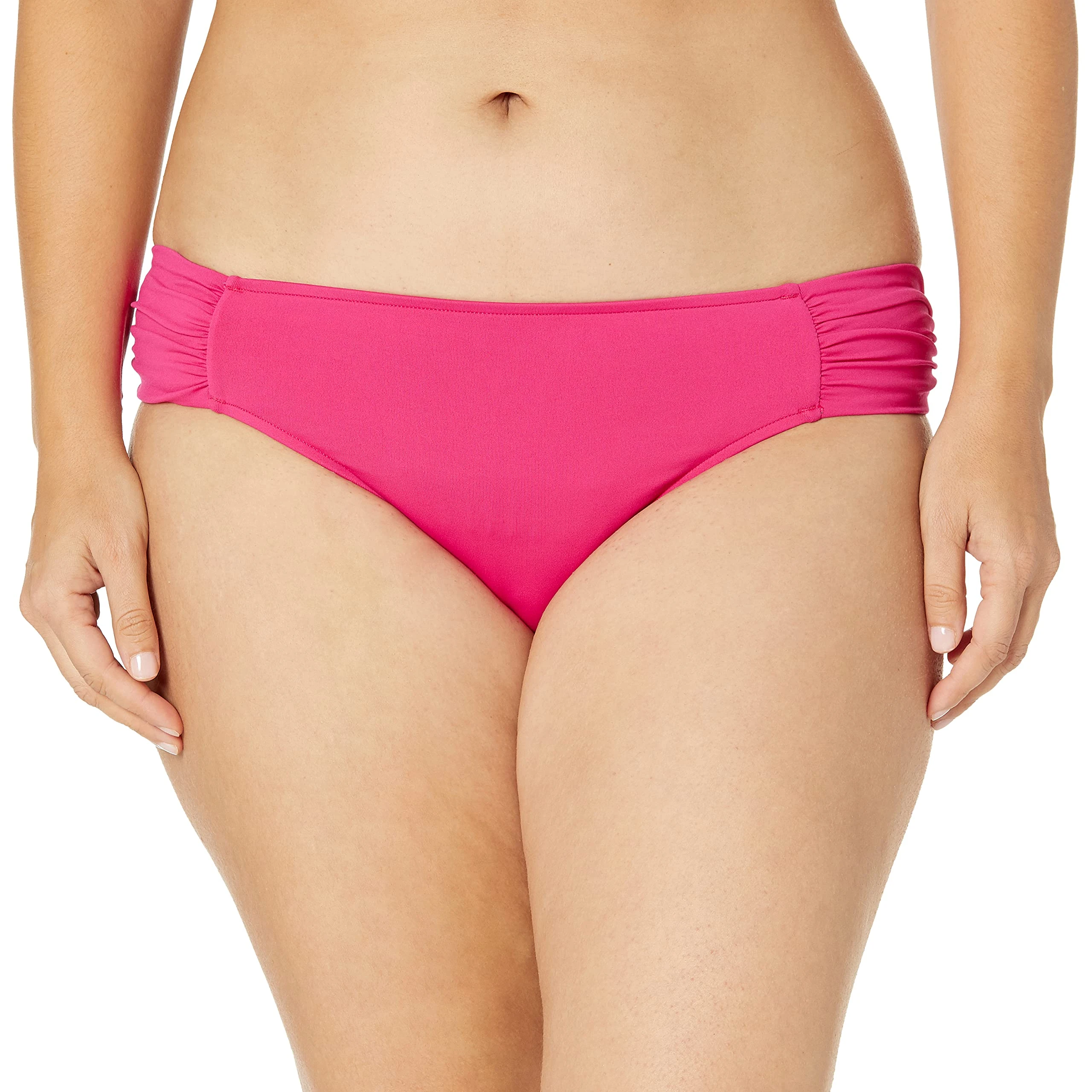 Seafolly Women's Wide Side Retro Swim Trunks, Persian Pink, 16 (Manufacturer Size: 42)