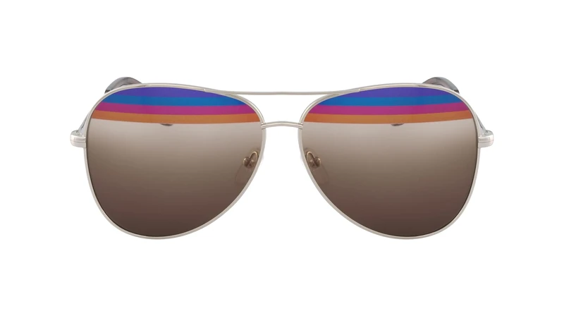 Salvatore Ferragamo SF172S 35038 Acetate Sunglasses - Gold Brown