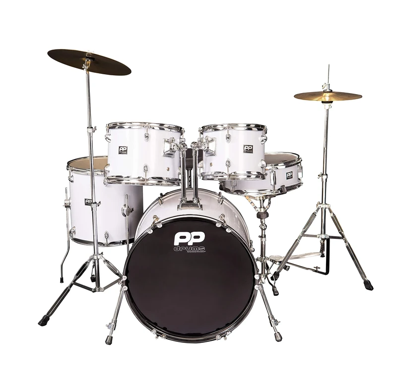 Pp 5Pc Fusion Drum Kit- White