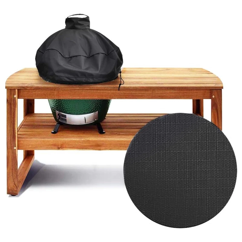 KAMsater 26" Kamado Dome Grill Cover Mudium Big Green Egg in Built-in Island,M BGE Accessories Waterproof Outdoor Grill Cover