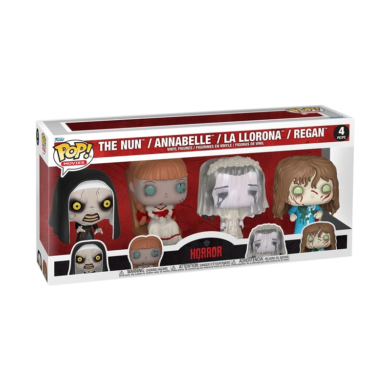 Funko POP Movies: Warner Bros. - Horror - 4 Pack - The Nun & More