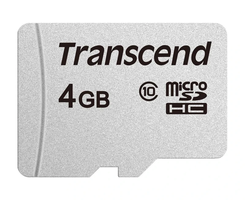 Transcend USD300S 4GB microSDHC Class 10 Memory Card without SD Adapter TS4GUSD300S