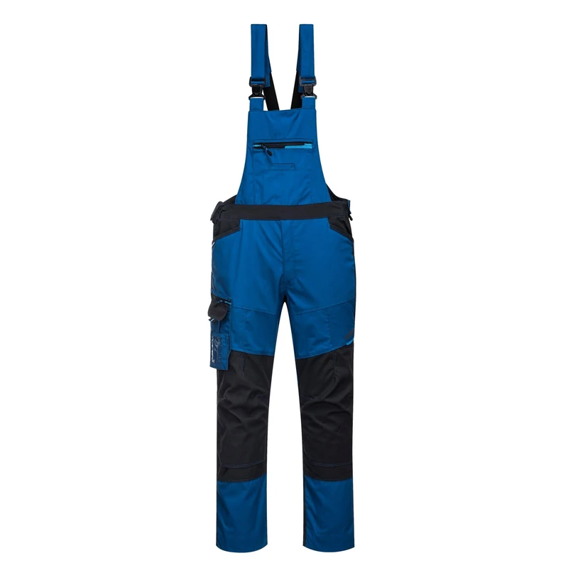 Portwest WX3 Bib and Brace, Size: XL, Colour: Persian Blue, T704PBRXL