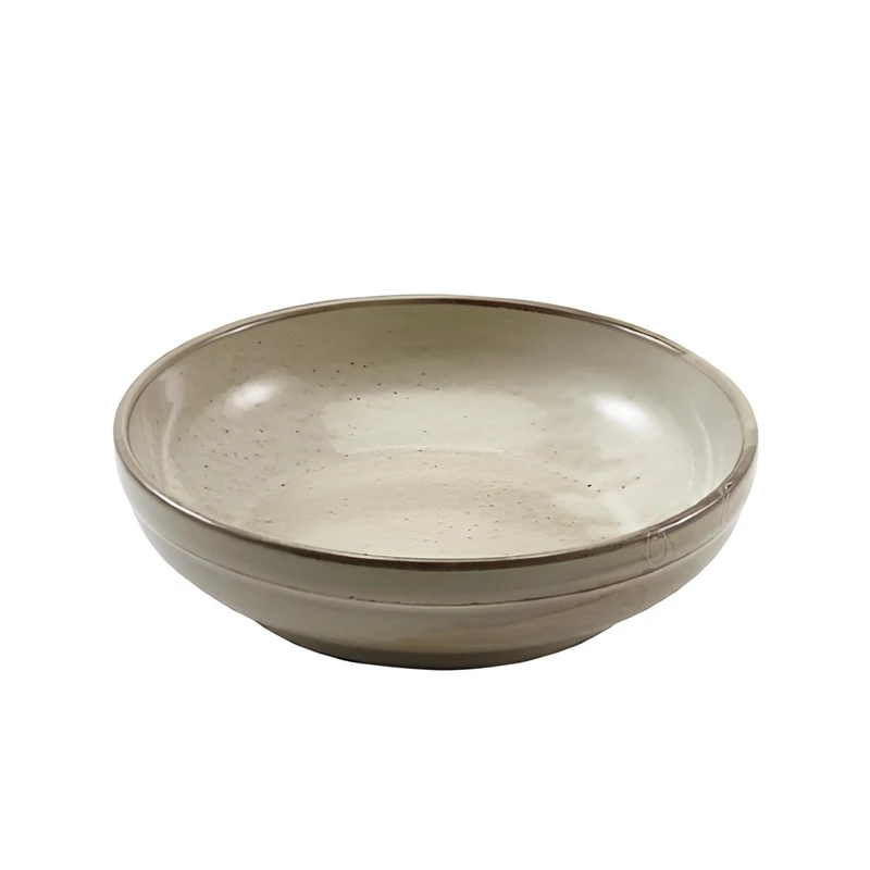 Genware CB-PG20 Terra Porcelain Coupe Bowl, Grey, 1L Capacity, 200mm Diameter, Pack Of 6