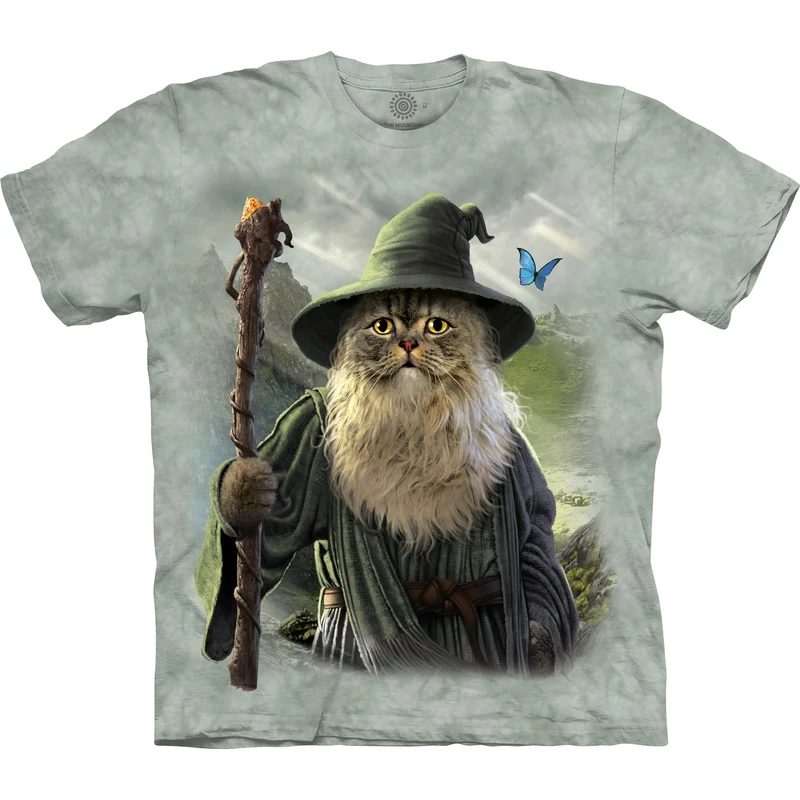The Mountain Unisex's Catdalf T-Shirt, Green, S - Image 1