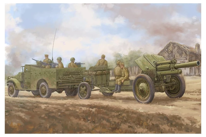 Hobbyboss 122mm Howitzer M-30 Tow Model Building Kit