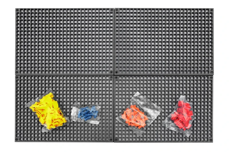 Organizer Genie 76 Piece Pegboard Tool Organizer Starter Kit, Flexible and Specially Designed to Hold All Tools - 4 Modular Peg Boards, 36 Socket Holders, 36 Universal Clips