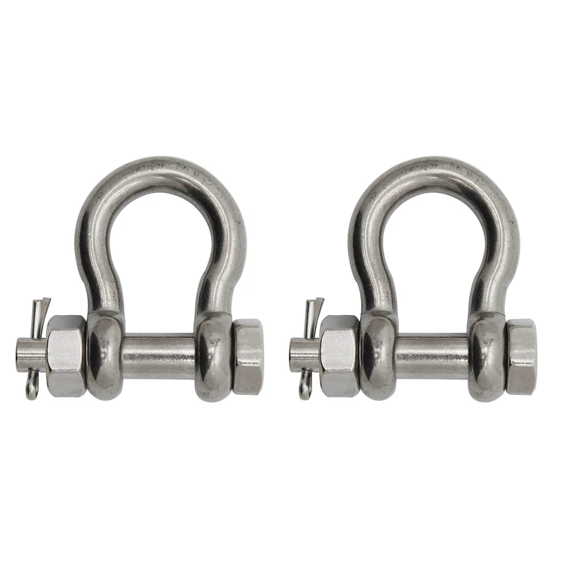 Extreme Max 3006.8381.2 BoatTector Stainless Steel Bolt-Type Anchor Shackle - 5/8", 2-Pack