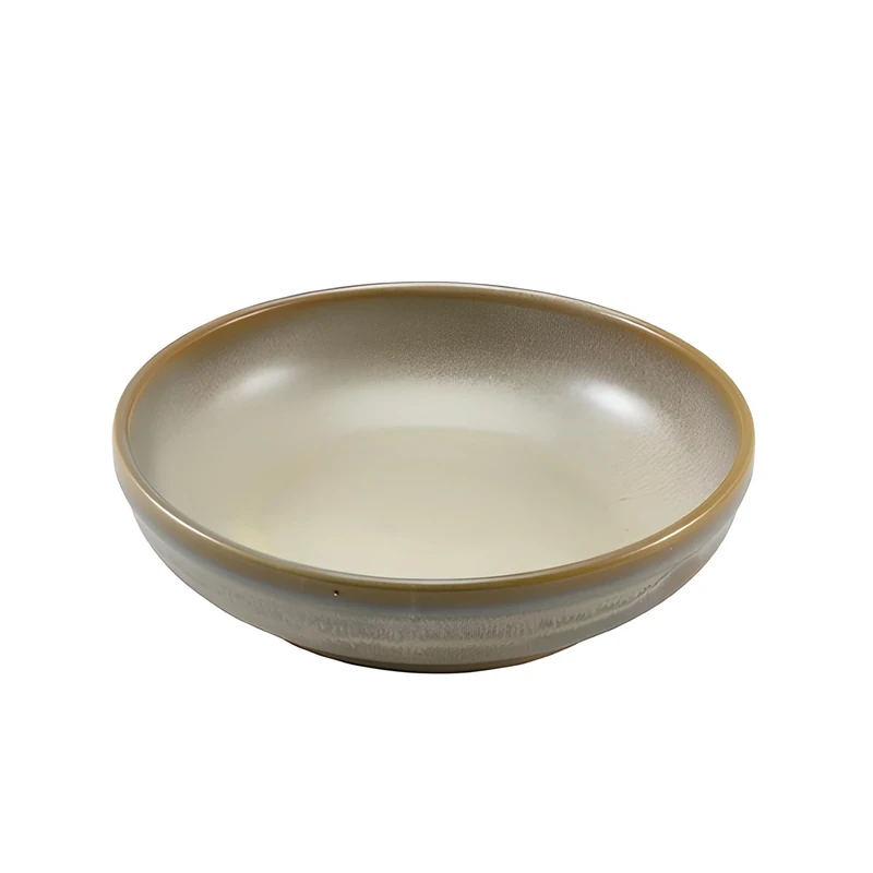 Genware Terra Porcelain Matt Grey Coupe Bowl 20cm, CB-PMG20, Pack of 6