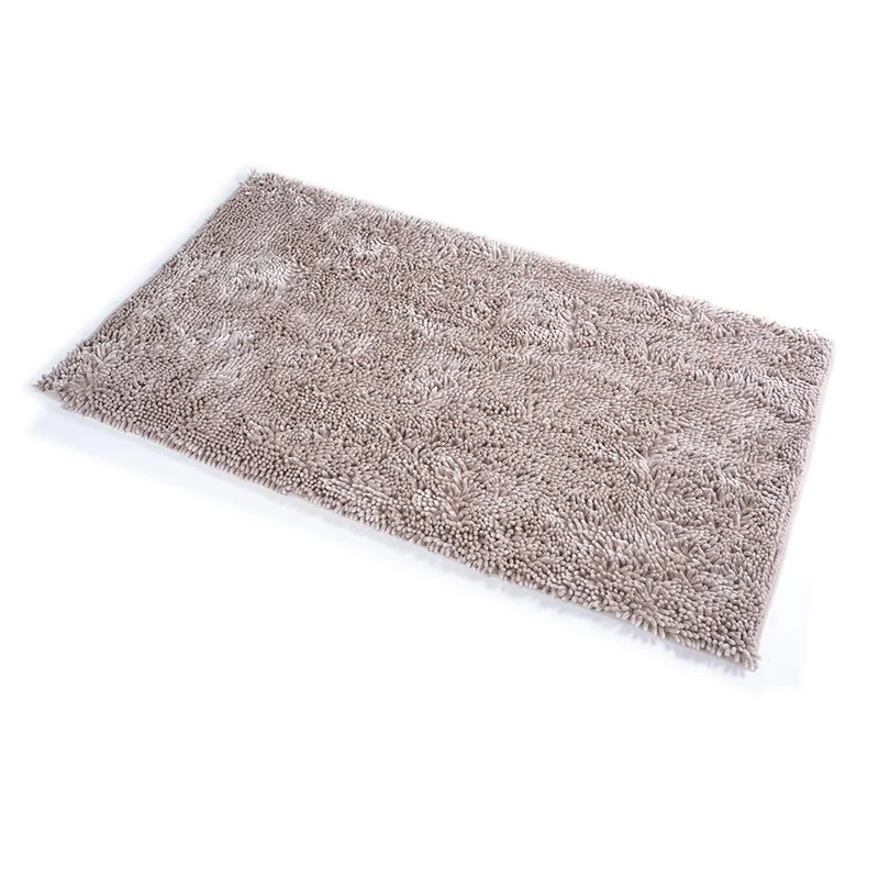 Sophie Maison Silky Rug, 100% PES Microfiber, Taupe, 70x130 - Image 1