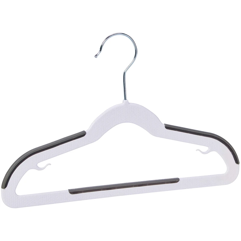 Amazon Basics Plastic Kids Hangers, 30-Pack, White