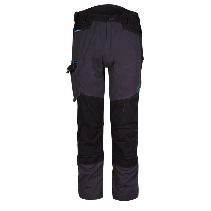 Portwest T701 Mens WX3 Work Trousers - Reinforced Safety Workwear Trousers with Kneepad Protection Metal Grey, 38