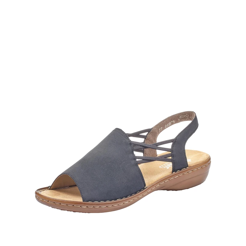 Rieker 608d1-14, Women’s Closed Toe Sandals, Blue (Pazifik 14), UK (42 EU)