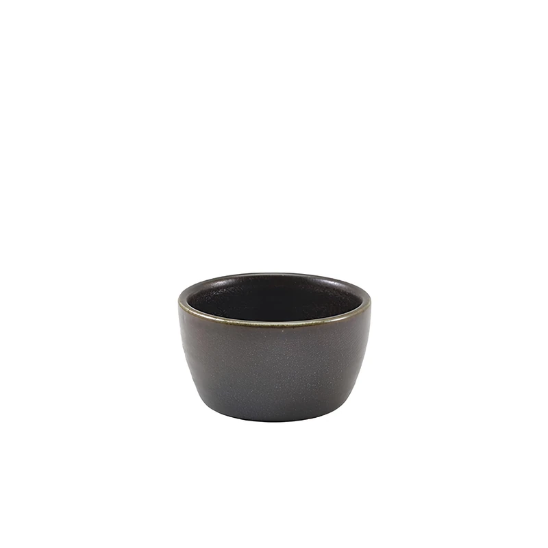 GenWare Terra Porcelain Black Ramekin 13cl/4.5oz, RAM-PBK4, Pack of 12