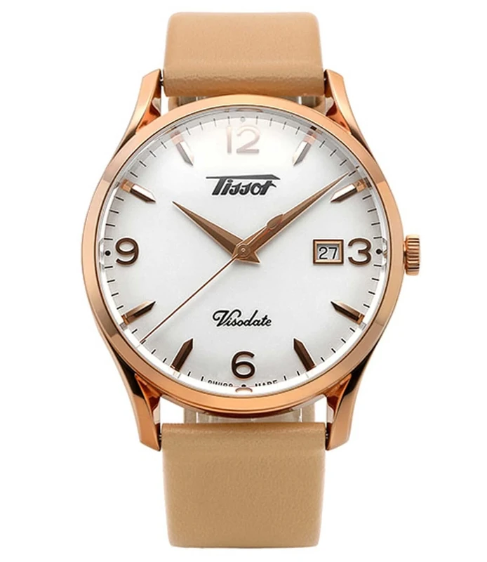 TISSOT Unisex's Analogue Swiss Quartz Watch with Leather Strap T1184103627701