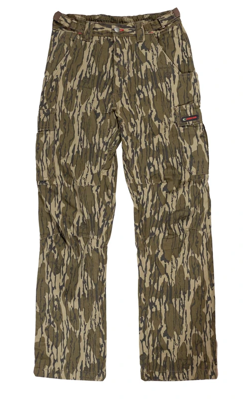 Mossy Oak Cotton Mill 2.0 Camo Hunting Pants for Men Camouflage Clothes, Large, Original Bottomland