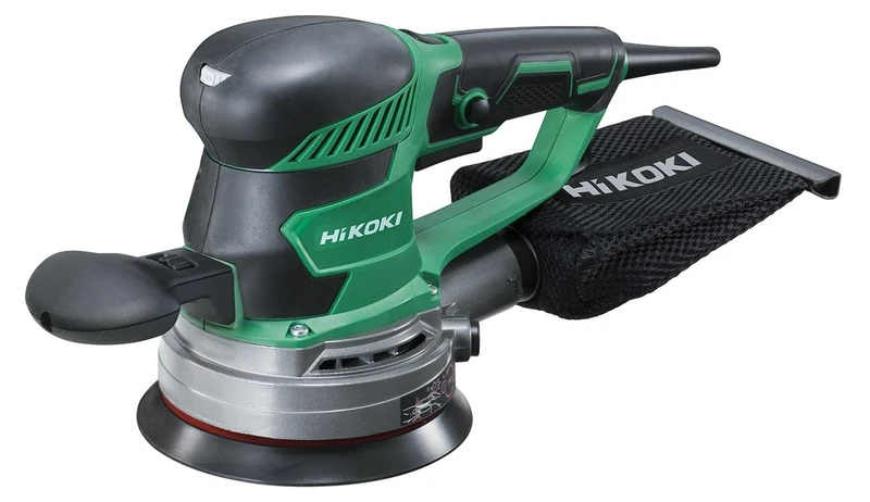 HiKOKI Exzenterschleifer SV15YC (350W, 150mm, Leerlaufdrehzahl 4.200-11.000 min-1, Schwingkreis-Ø 2,8/6,2 mm, Zubehör)