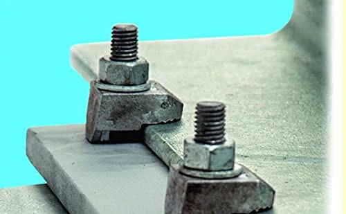 BEAM CLAMP BA2G08 Steel Support Clamp M 8 Sphaero Cast Hot-Dip Galvanised with Approval, Silver